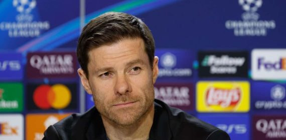 Xabi Alonso, en su conferencia de prensa previa al partido ante el Atlético.