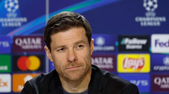 Xabi Alonso, en su conferencia de prensa previa al partido ante el Atlético.