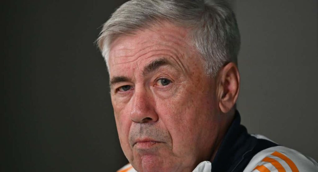 Carlo Ancelotti durante una rueda de prensa.