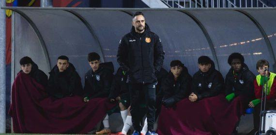 Sergio García, entrenando en la Damm.