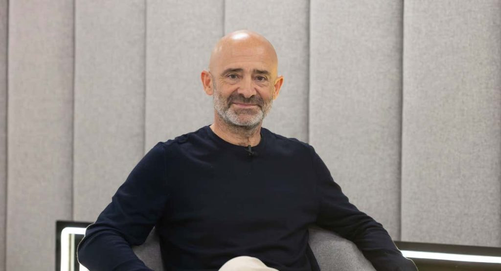 Antonio Lobato, durante su charla con Relevo en DAZN.
