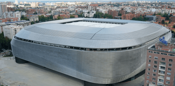 Estadio Santiago Bernabéu.