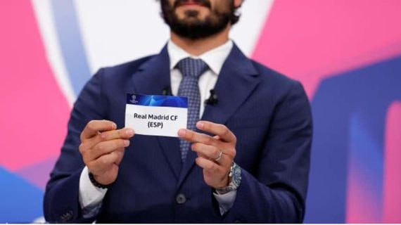 Papeleta del Real Madrid en un sorteo de Champions.