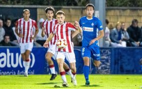 Buján, durante un partido con el Bilbao Athletic.