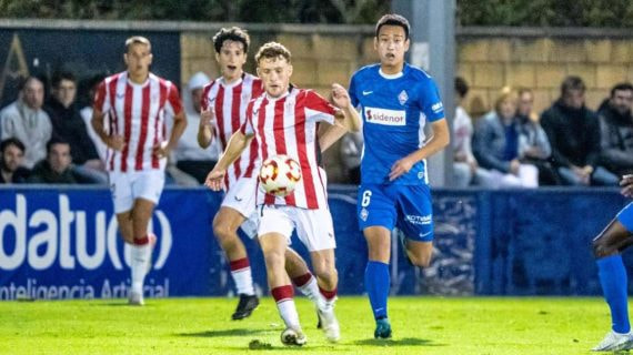 Buján, durante un partido con el Bilbao Athletic.