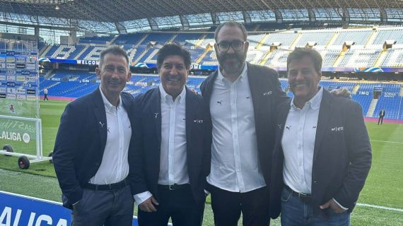 Algunos de los comentaristas de LaLiga Movistar.
