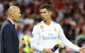 Cristiano Ronaldo, en un partido con el Real Madrid.