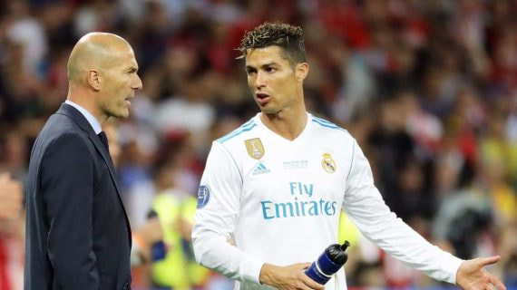 Cristiano Ronaldo, en un partido con el Real Madrid.
