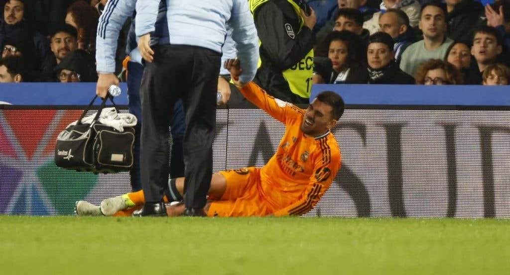 Dani Ceballos, lesionado en Anoeta.
