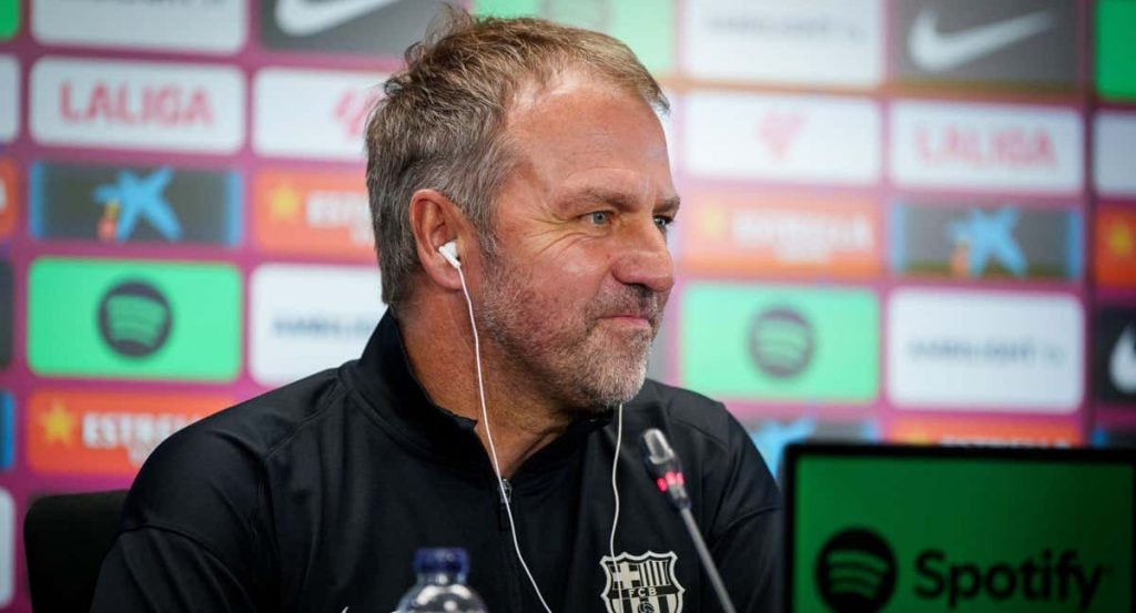 Hansi Flick, en conferencia de prensa.