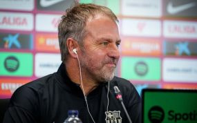Hansi Flick, en conferencia de prensa.