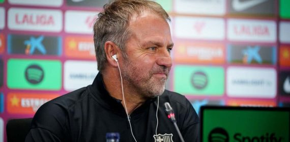 Hansi Flick, en conferencia de prensa.
