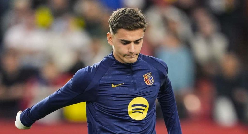 Gavi, en el partido ante el Sevilla.