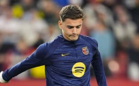 Gavi, en el partido ante el Sevilla.