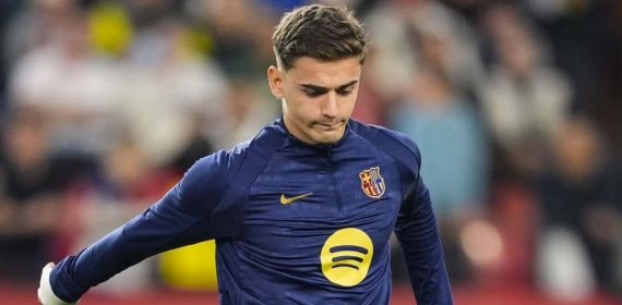 Gavi, en el partido ante el Sevilla.