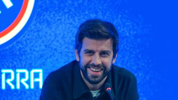 Gerard Piqué en rueda de prensa.