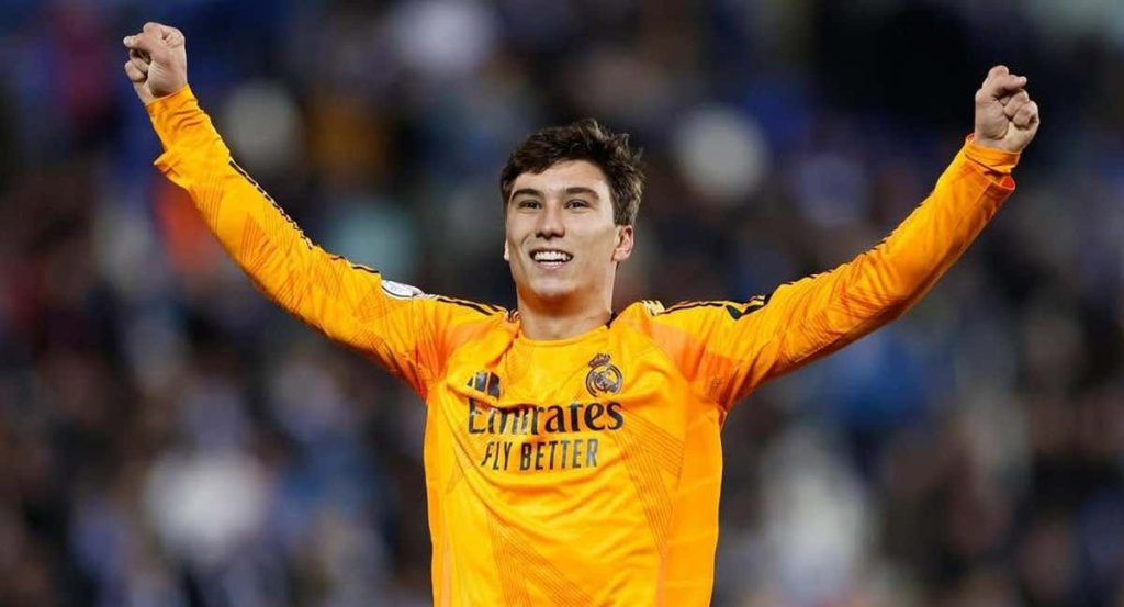 Gonzalo celebra su gol en Leganés.