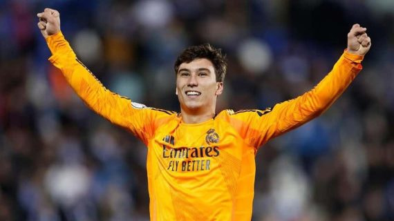 Gonzalo celebra su gol en Leganés.