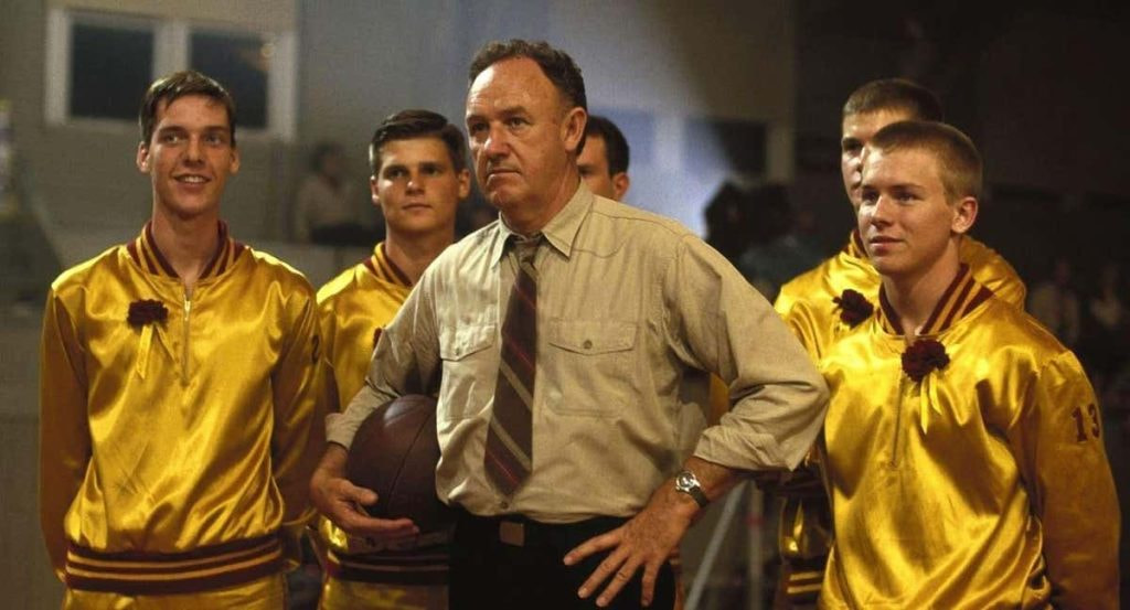 Gene Hackman como el entrenador Norman Dale.