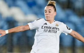 Irune Dorado, jugadora del Real Madrid, debuta con el primer equipo Real Madrid ante el Espanyol en el estadio Alfredo Di Stéfano.
