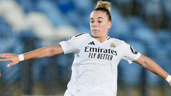 Irune Dorado, jugadora del Real Madrid, debuta con el primer equipo Real Madrid ante el Espanyol en el estadio Alfredo Di Stéfano.