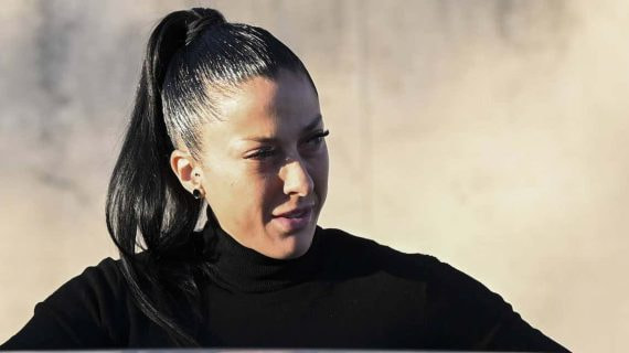 Jenni Hermoso, jugadora de la Selección, llega a la Audiencia Nacional para declarar en el juicio del 'Caso Rubiales'.