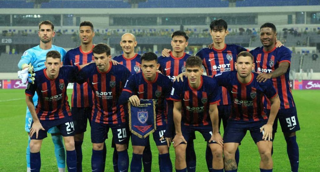 La plantilla del Johor, en un partido de 2024.