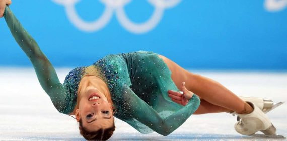 Laura Barquero, durante su participación en los Juegos Olímpicos de Invierno de Pekín 2022.