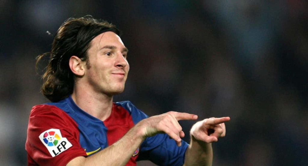 Leo Messi en el Barça.