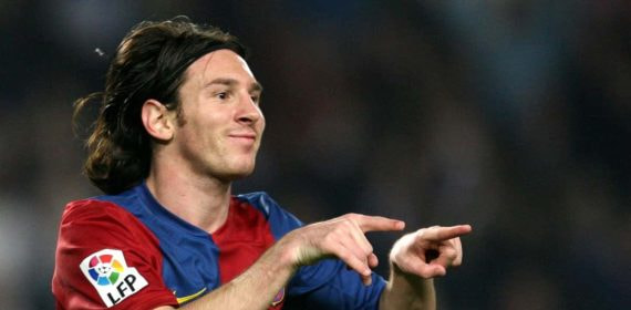 Leo Messi en el Barça.