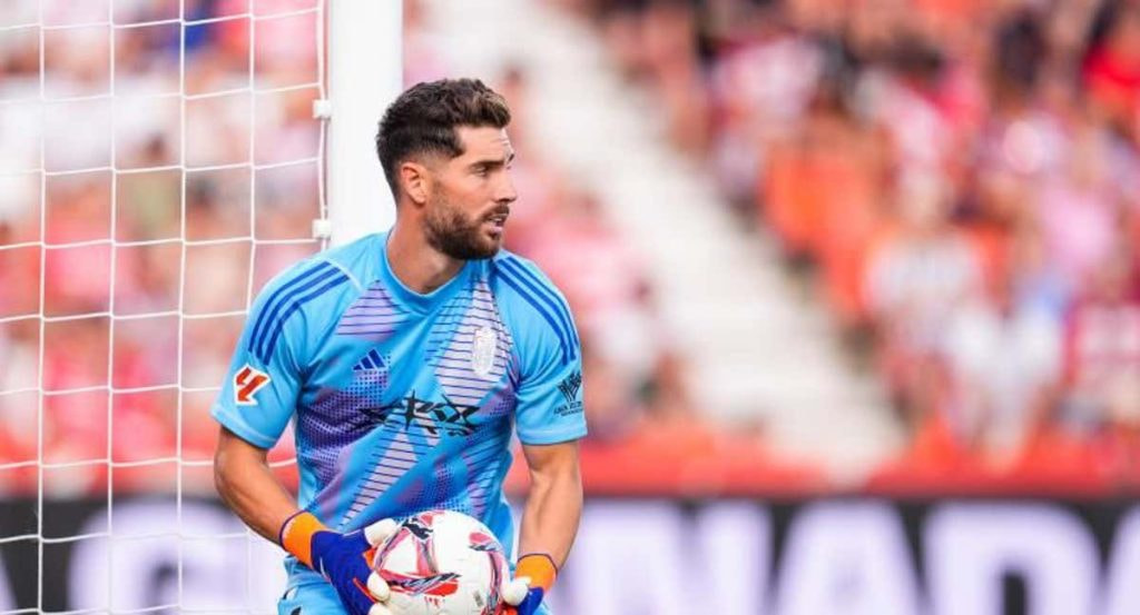 Luca Zidane, en un prtido del Granada.