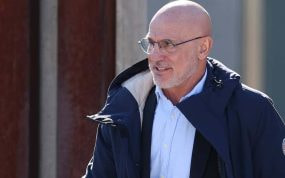 Luis de la Fuente, seleccionador español, en su llegada a la Audiencia Nacional para el juicio del 'Caso Rubiales'.