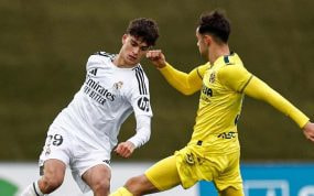 Mario Rivas, en el Castilla-Villarreal B de hace dos semanas.