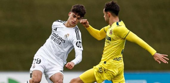 Mario Rivas, en el Castilla-Villarreal B de hace dos semanas.