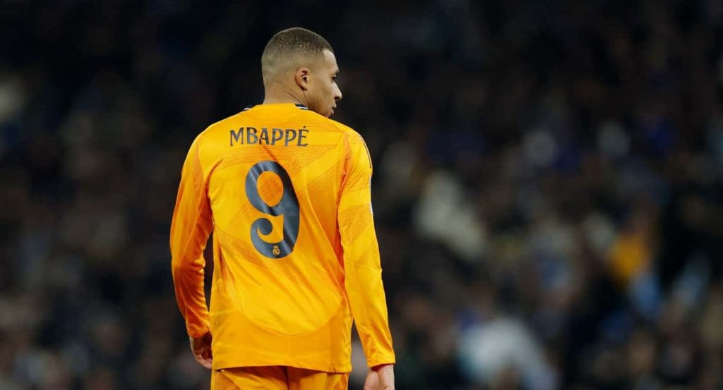 Kylian Mbappé, en el Etihad Stadium.