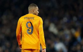 Kylian Mbappé, en el Etihad Stadium.