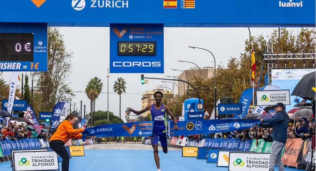 La media maratón de Valencia es la más rápida de España.