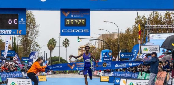 La media maratón de Valencia es la más rápida de España.