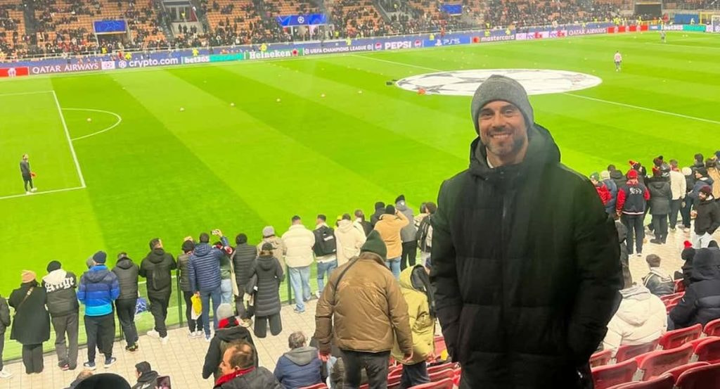 Molinero durante un partido de Champions en San Siro.