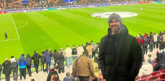 Molinero durante un partido de Champions en San Siro.