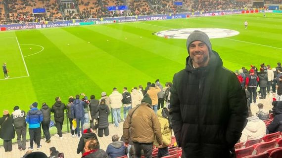 Molinero durante un partido de Champions en San Siro.