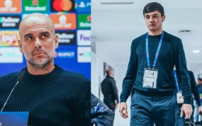 Guardiola puso de ejemplo la actitud de Khusanov antes de un partido.