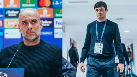 Guardiola puso de ejemplo la actitud de Khusanov antes de un partido.
