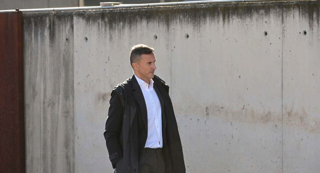 Pablo García Cuervo, exdirector de Comunicación de la RFEF, a su llegada al juicio del Caso Rubiales.