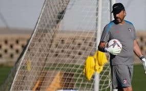 Pablo Vercellone durante un entrenamiento.