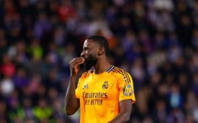 Rudiger, en un partido con el Real Madrid.