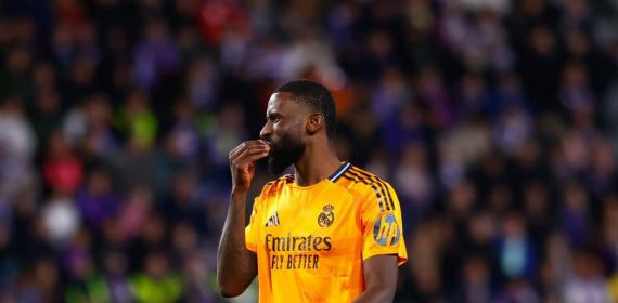 Rudiger, en un partido con el Real Madrid.