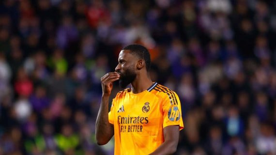 Rudiger, en un partido con el Real Madrid.