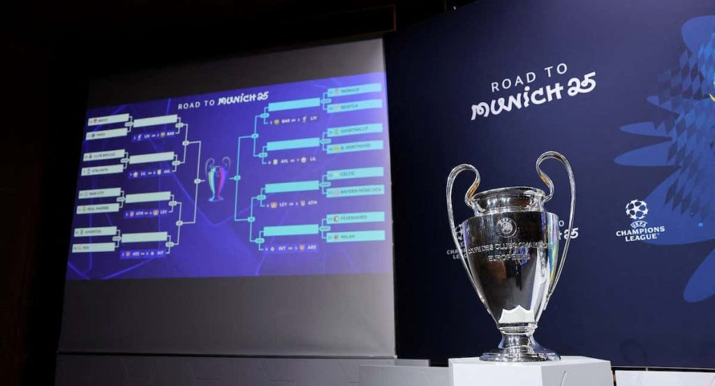 Sorteo de la Champions League.