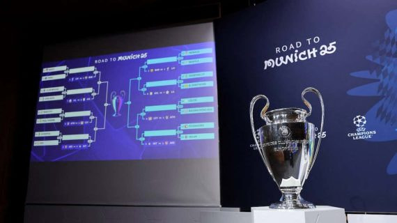 Sorteo de la Champions League.